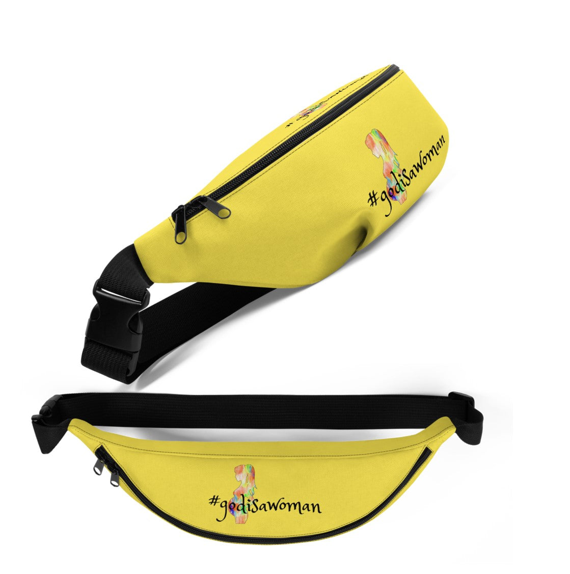 stylish-fanny-pack-women-girls-godisawoman-yellow-travel-vacation-pouch-wickedyo1.